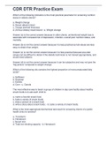 CDR DTR Practice Exam