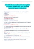 NCC CERTIFICATION IN MATERNAL NEWBORN NURSING &lpar;RNC-MNN&rpar; Best Package deal&sol; Bundle with Quality Exams