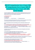 2023 ATI Comprehensive Form A&comma;B & C Exam&sol; 2023 ATI Comprehensive Form A&comma;B & C Exam&sol; 2023 ATIComprehensive Form A&comma;B & C Exam with 100&percnt; Correct Answers