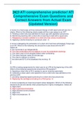 2023 ATI comprehensive predictor&sol; ATI  Comprehensive Exam Questions and  Correct Answers from Actual Exam  &lpar;Updated Version&rpar;