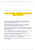   Nurse 165 Exam 1 Questions And Answers Latest Top Score&period;