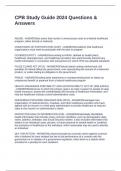 CPB Study Guide 2024 Questions & Answers