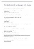 Florida Section F Landscape&comma; with plants exam 2024&sol;2025 with 100&percnt; correct answers