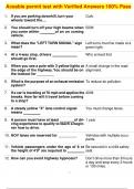  Aceable permit test with Verified Answers 100&percnt; Pass