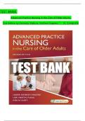 TEST BANK For Advanced Practice Nursing in the Care of Older Adults&comma; 2nd Edition by Laurie Kennedy-Malone&comma; All Chapters 1 to 19 complete Verified editon ISBN&colon;9780803694798