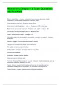 Memmler-s Chapter 13 Exam Questions and Answers&lpar;Graded A&rpar;