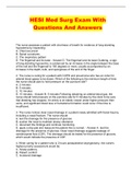 Med Surg  Bundled Exams With Complete Solution Graded A&plus; &lpar;Everything You Need Is Here&rpar;