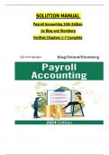 Solution Manual for Payroll Accounting 2024&comma; 34th Edition by Bernard J&period; Bieg&comma; Bridget Stomberg&comma; Chapters 1 - 7&comma; Complete Verified Newest Version