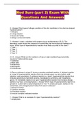Med Sure &lpar;part 2&rpar; Exam With Questions And Answers