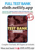 Test Bank for Business Driven Information Systems 7th Edition Baltzan 2024-2025&period;