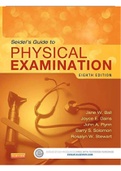 Seidels Guide to Physical Examination 8th Edition by Ball. TEST BANK. Chapter 1-27 in 656 Pages