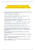 IAHCSMM PRACTICE TEST &num;497 Questions And Answers Rated A&plus; 2024&period;