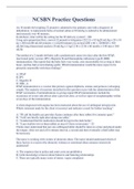 NCSBN Practice Questions And Answers Comprehensive