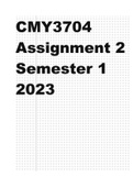 CMY3704 Assignment 2 Semester 1 2023