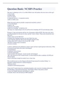 Question Bank&colon; NCSBN Practice Exam Latest Update