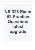 NR 328 Exam #2 Practice Questions (latest upgrade 2023)