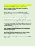 Pre-Assessment WGU American Politics and the US Constitution C963 Questions and Answers