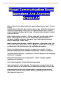 Visual Communication Exam Questions And Answers Graded A&plus;