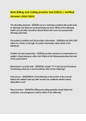 NHA Billing and Coding practice test &lpar;CBCS&rpar; &vert; Verified Answers 2022&sol;2023&period;