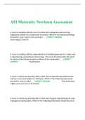 ATI Maternity Newborn Assessment