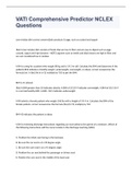 VATI Comprehensive Predictor NCLEX Questions 2023 WITH 100&percnt; CORRECT ANSWERS