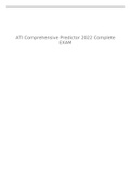 ATI Comprehensive Predictor 2022 Complete EXAM
