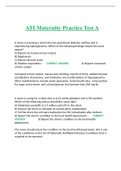ATI Maternity Practice Test A