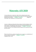 Maternity ATI 2020