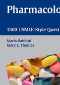 Pharmacology Test Prep_ 1500 USMLE-Style Questions & Answers