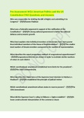 Pre-Assessment WGU American Politics and the US Constitution C963 Questions and Answers