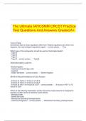 The Ultimate IAHCSMM CRCST Practice Test Questions And Answers Graded A&plus;&period;