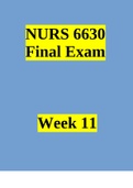 NURS 6630 Final Exam (5 Versions, 375 Q & A, Latest-2023) / NURS 6630N Final Exam / NURS6630 Final Exam / NURS-6630N Final Exam |100% Correct Q & A, Download to Secure HIGHSCORE|