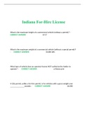 Indiana For-Hire License   What is the maximum height of a commercial vehicle (without a permit)? -      CORRECT ANSWER                                     13' 6"      What is the maximum weight of a commercial vehicle (without a special permit)? - 
