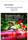 Test Bank For Essentials of Human Anatomy and Physiology&comma; 13th Edition by Marieb Chapter 1-16  ISBN&colon;9780137375561