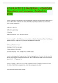ATI PRACTICE B MATERNAL NEWBORN Questions and answers&comma; Graded A&plus;&comma; 2022&period;