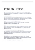 Exam &lpar;elaborations&rpar; Hesi pediatrics peds 