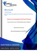 Microsoft 70-533 Exam Microsoft Implementing Microsoft Azure Infrastructure Solutions Exam&period; 100&percnt; Proven pass rate&comma; Graded A&plus;