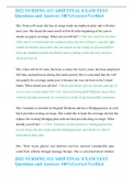 2022 NURSING 412 AHIP FINAL EXAM TEST Questions and Answers 100&percnt;Correct&sol;Verified A&plus; Graded