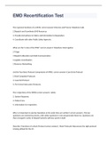 EMD Recertification Test exam 2023 with 100&percnt; correct answers