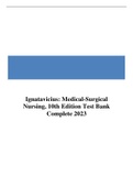 Ignatavicius&colon; Medical-Surgical Nursing&comma; 10th Edition Test Bank Complete 2023