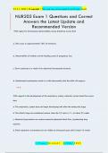 NUR202 Exam 1 Questions and Correct  Answers the Latest Update and  Recommended Version