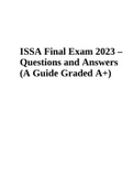 ISSA Final Exam 2023 – Questions and Answers (A Guide Graded A+)
