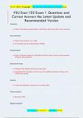 PSU Econ 102 Exam 1 Questions and  Correct Answers the Latest Update and  Recommended Version