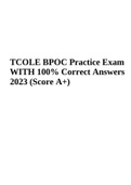 TCOLE BPOC Practice Exam WITH 100% Correct Answers 2023 (Graded A+)
