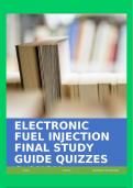 ELECTRONIC FUEL INJECTION FINAL STUDY GUIDE QUIZZES & ANS&excl;&excl;