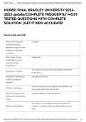 NUR651 FINAL BRADLEY UNIVERSITY 2024-2025 update&sol;COMPLETE FREQUENTLY MOST TESTED QUESTIONS WITH COMPLETE SOLUTION &sol;GET IT 100&percnt; ACCURATE&excl;