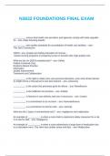 N3632 FOUNDATIONS FINAL EXAM