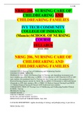 NRSG 206, NURSING CARE OF CHILDBEARING AND CHILDREARING FAMILIES