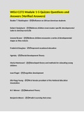 WGU C272 Module 1-5 Quizzes Questions and Answers &lpar;Verified Answers&rpar;