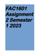 FAC1601 Assignment 2 semester 1 2023